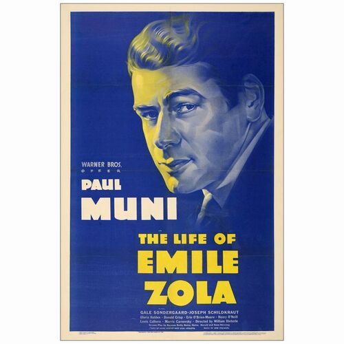 237. One Sheet (27" x 41"); Fine- on Linen ### THE LIFE OF EMILE ZOLA (1937)