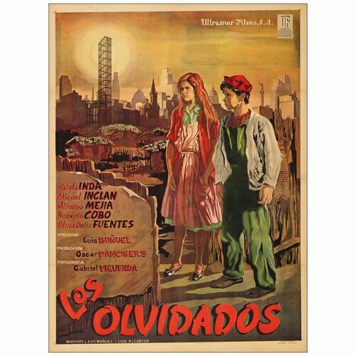 240. Mexican One Sheet (27" x 36.5"); Country-of-Origin; Very Fine+ on Linen ### LOS OLVIDADOS (1950)
