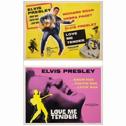243. British Quads (2) (30" x 40"); Fine+ on Linen ### LOVE ME TENDER (1956)
