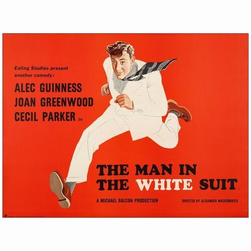 252. Full-Bleed British Quad (30" x 40"); Country-of-Origin; Very Fine+ on Linen ### THE MAN IN THE WHITE SUIT (1951)