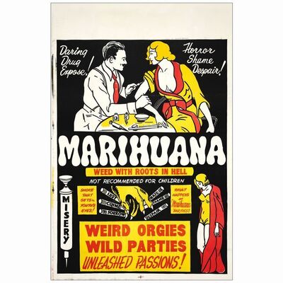 255. One Sheet (27" x 41"); Very Fine- on Linen ### MARIHUANA (1936)