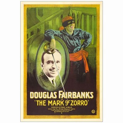 258. One Sheet (27" x 41"); Green Style, Stone Litho; Very Fine- on Linen ### THE MARK OF ZORRO (1920)