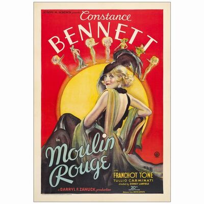 267. One Sheet (28" x 41"); Stone Litho; Very Fine+ on Linen ### MOULIN ROUGE (1934)