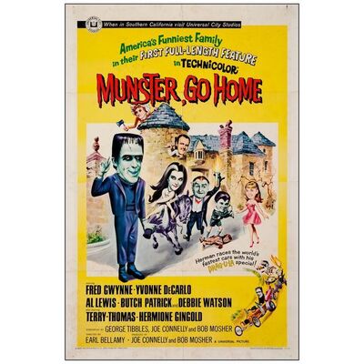 272. One Sheet (27" x 41"); Fine+ ### MUNSTER, GO HOME (1964)