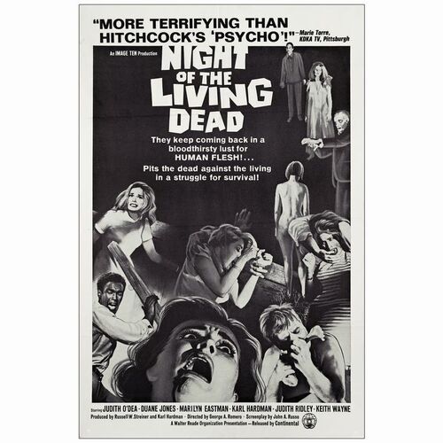 283. One Sheet (27" x 41"); Very Fine Folded ### NIGHT OF THE LIVING DEAD (1968)