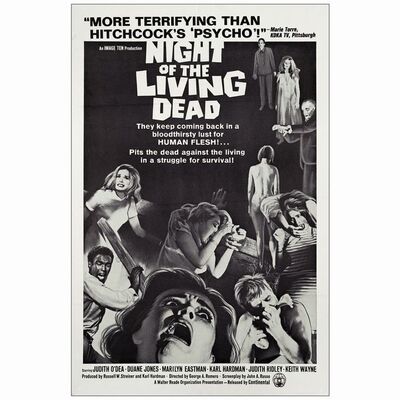 283. One Sheet (27" x 41"); Very Fine Folded ### NIGHT OF THE LIVING DEAD (1968)