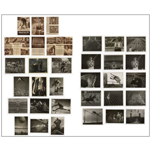 297. Photographs (25), Color Transparencies (2), and Programs (2) (6" x 7.5" up to 9.5" x 11.75"); Country-of-Origin; Very Fine+ ### OLYMPIA (1938)
