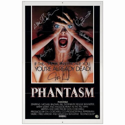 308. One Sheet (27" x 41") Signed by Don Coscarelli, Angus Scrim, Kathy Lester, A. Michael Baldwin and others; Style B; Fine+ Folded ### PHANTASM (1979)