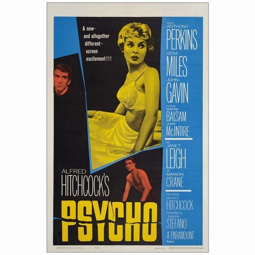 314. One Sheet (27" x 41"); Very Fine- on Linen ### PSYCHO (1960)