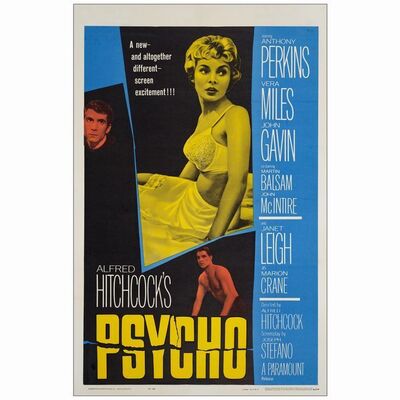 314. One Sheet (27" x 41"); Very Fine- on Linen ### PSYCHO (1960)
