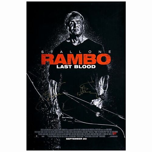 319. One Sheet (27" x 40") Signed by Sylvester Stallone. From the David Frangioni Collection; Advance; Near Mint Rolled ### RAMBO: LAST BLOOD (2019)