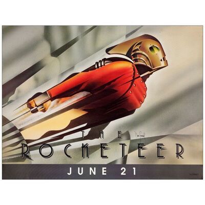 328. Subway Poster (46" x 60") Signed by Creator Dave Stevens; Very Fine+ Rolled ### THE ROCKETEER (1991)