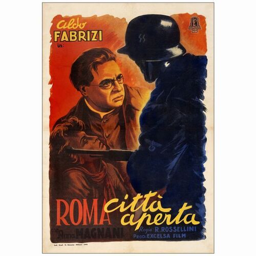329. Italian Foglio (26" x 38"); Country-of-Origin; Fine+ on Linen ### ROME, OPEN CITY (1945)