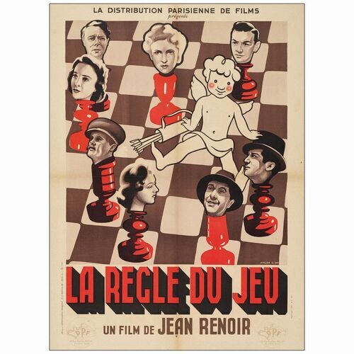 330. French Moyenne (22.5" x 30.5"); Country-of-Origin; Very Fine+ on Linen ### THE RULES OF THE GAME (R-1946)