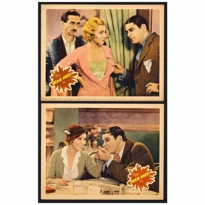 334. Lobby Cards (2) (11" x 14"); Very Fine ### SCARFACE (1932)
