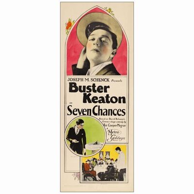 336. Insert (14" x 36"); Near Mint Rolled ### SEVEN CHANCES (1925)