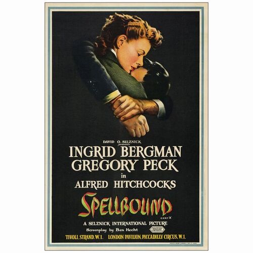 355. British Double Crown (20" x 30"); Stone Litho; Very Fine+ on Linen ### SPELLBOUND (1946)