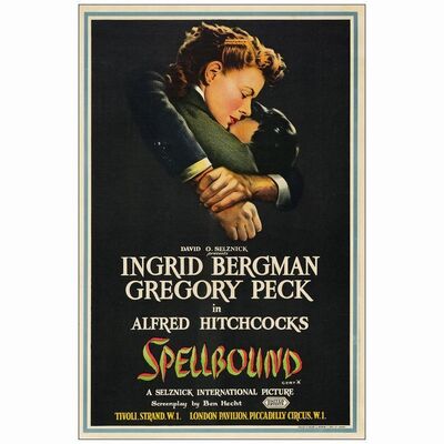 355. British Double Crown (20" x 30"); Stone Litho; Very Fine+ on Linen ### SPELLBOUND (1946)