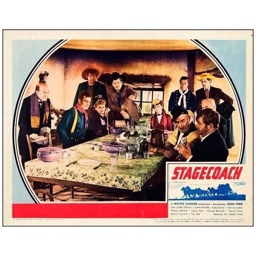 356. Lobby Card (11" x 14"); Very Fine- ### STAGECOACH (1939)