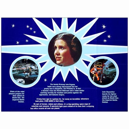 359. Complete Marler Haley Set of 4 British Double Crowns and British Quad (30" x 40" and 20" x 30") From the David Frangioni Collection; Marler Haley; Very Fine Folded and Rolled ### STAR WARS: A NEW HOPE (1977)