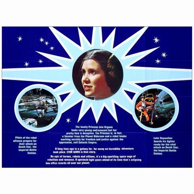 359. Complete Marler Haley Set of 4 British Double Crowns and British Quad (30" x 40" and 20" x 30") From the David Frangioni Collection; Marler Haley; Very Fine Folded and Rolled ### STAR WARS: A NEW HOPE (1977)