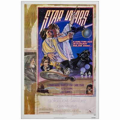 368. One Sheet (27" x 41"); Style D; Fine+ Folded ### STAR WARS: A NEW HOPE (1978)