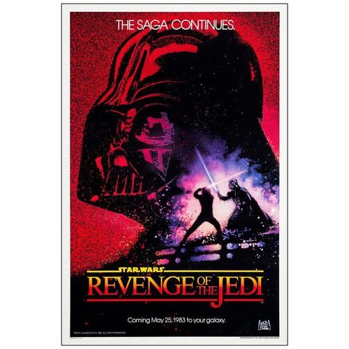 377. One Sheet (27" x 41") From the Howard Kazanjian Collection; Dated Advance Revenge Style; Very Fine+ Rolled ### STAR WARS: RETURN OF THE JEDI (1983)