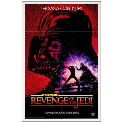 380. One Sheet (27" x 41"); Dated Advance Revenge Style; Very Fine+ Folded ### STAR WARS: RETURN OF THE JEDI (1983)