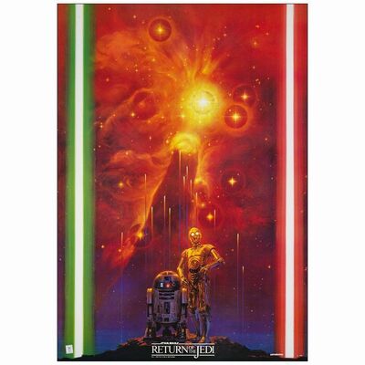 381. Japanese B2 (20" x 29"); Style B; Very Fine+ on Linen ### STAR WARS: RETURN OF THE JEDI (1983)