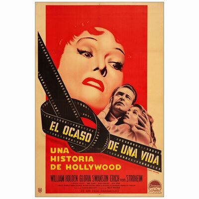 389. Argentinian One Sheet (29" x 43"); Very Fine+ on Linen ### SUNSET BOULEVARD (1951)