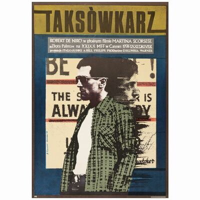 392. Polish A1 (39.75" x 28.5") Signed by Director Martin Scorsese (JSA COA); Very Fine+ on Linen ### TAXI DRIVER (1978)