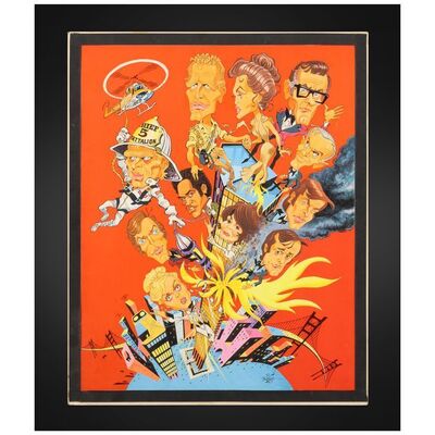 411. Original Caricature Artwork (25.25" x 31.5") From the David Frangioni Collection; Very Fine+ ### THE TOWERING INFERNO (1974)