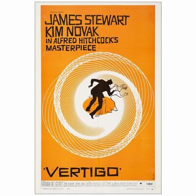 413. One Sheet (27" x 41"); Fine+ on Linen ### VERTIGO (1958)