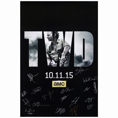 415. AMC Television Series Poster (24" x 36") Signed by Jeffrey Dean Morgan, Seth Gilliam, Andrew Lincoln, Lennie James, Ross Marquan, Norman Reedus, Josh McDermitt, and many more. (JSA COA); Very Fin ### THE WALKING DEAD (2015)