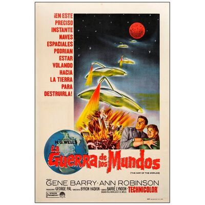 416. Argentinian One Sheet (29" x 43"); Fine+ on Linen ### WAR OF THE WORLDS (R-1966)