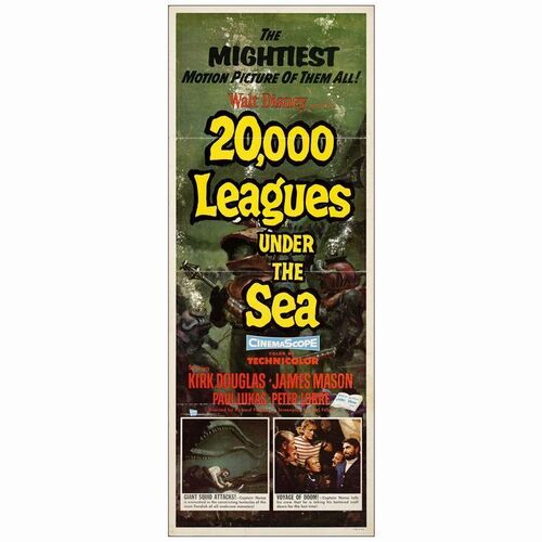 432. Insert (14" x 36"); Glossy Finish; Fine- Folded ### 20,000 LEAGUES UNDER THE SEA (1954)