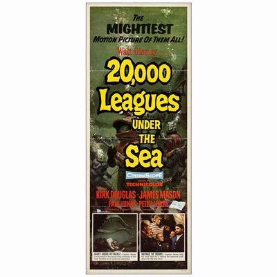 432. Insert (14" x 36"); Glossy Finish; Fine- Folded ### 20,000 LEAGUES UNDER THE SEA (1954)