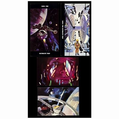 433. Postcards (4) (5.5" x 8" & 5.5" x 10"); Very Fine+ ### 2001: A SPACE ODYSSEY (1968)
