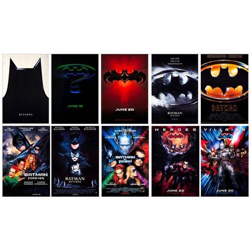 453. One Sheets (10) (27" x 40"); Regular and Advance Styles; Near Mint Rolled ### BATMAN FRANCHISE (1989-1997)