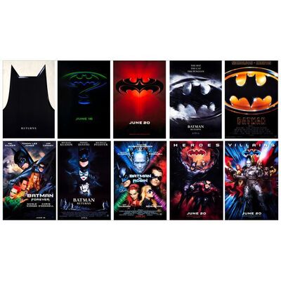 453. One Sheets (10) (27" x 40"); Regular and Advance Styles; Near Mint Rolled ### BATMAN FRANCHISE (1989-1997)