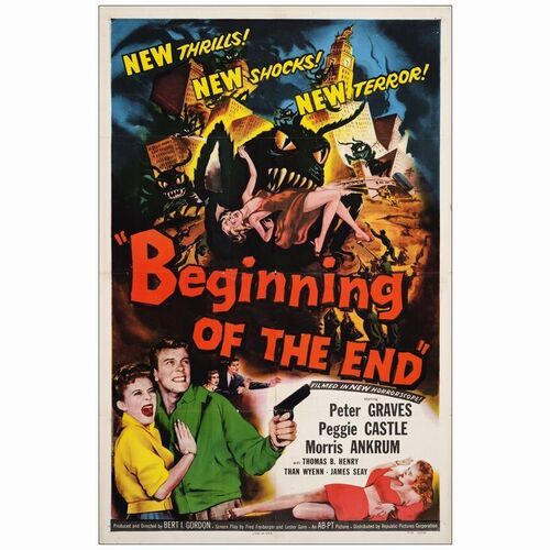 456. One Sheet (27" x 41"); Fine+ Folded ### BEGINNING OF THE END (1957)