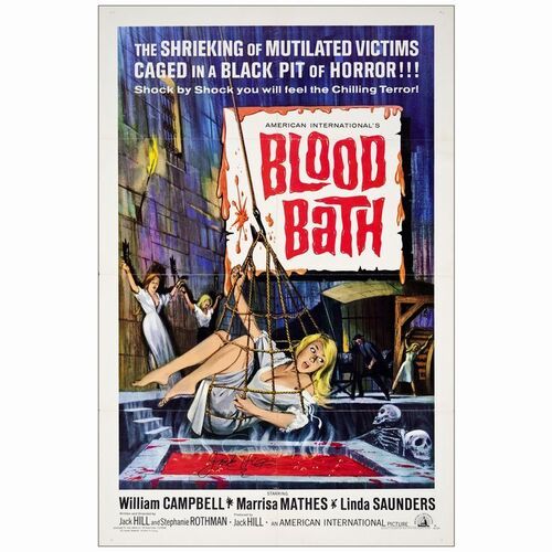 477. One Sheet (27" x 41") Signed by Director Jack Hill; Very Fine- Folded ### BLOOD BATH (1966)
