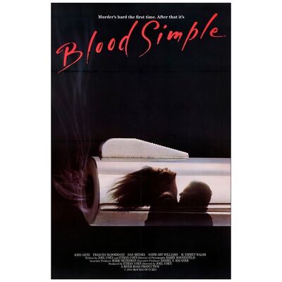 478. One Sheet (25" x 38.5"); International Style; Very Fine- on Linen ### BLOOD SIMPLE (1984)
