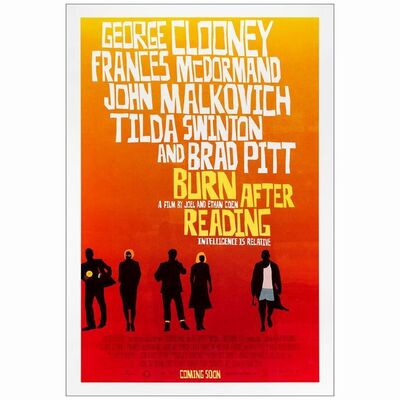 489. One Sheet (27" x 40"); Double-Sided Advance; Very Fine- Rolled ### BURN AFTER READING (2008)