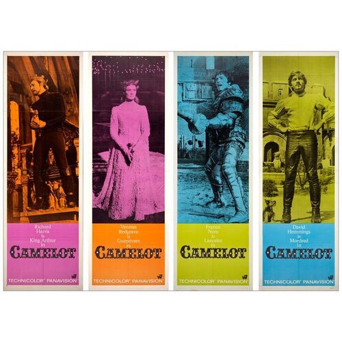 491. Set of 4 Door Panel Posters (20" x 60"); Very Fine- Folded ### CAMELOT (1967)