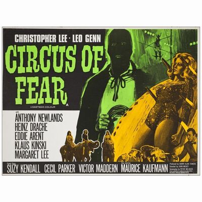 498. British Quad (30" x 40"); Country-of-Origin; Very Fine- Rolled ### CIRCUS OF FEAR (1966)