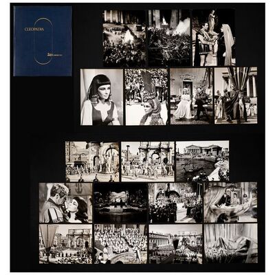 500. Oversized Photographs (18) With Custom Folio (11.75" x 15.75"); Very Fine+ ### CLEOPATRA (1963)