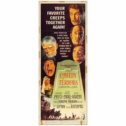 503. insert (14" x 36"); Very Good+ Folded ### THE COMEDY OF TERRORS (1964)