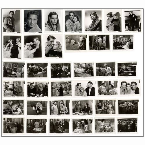 509. Single-Weight, Silver Gelatin, Vintage Photographs (37) and Pressbook (8" x 10"); Very Fine ### CRY OF THE CITY (1948)