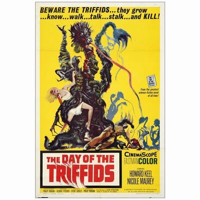 515. One Sheet (27" x 41"); Very Fine- Folded ### DAY OF THE TRIFFIDS (1962)